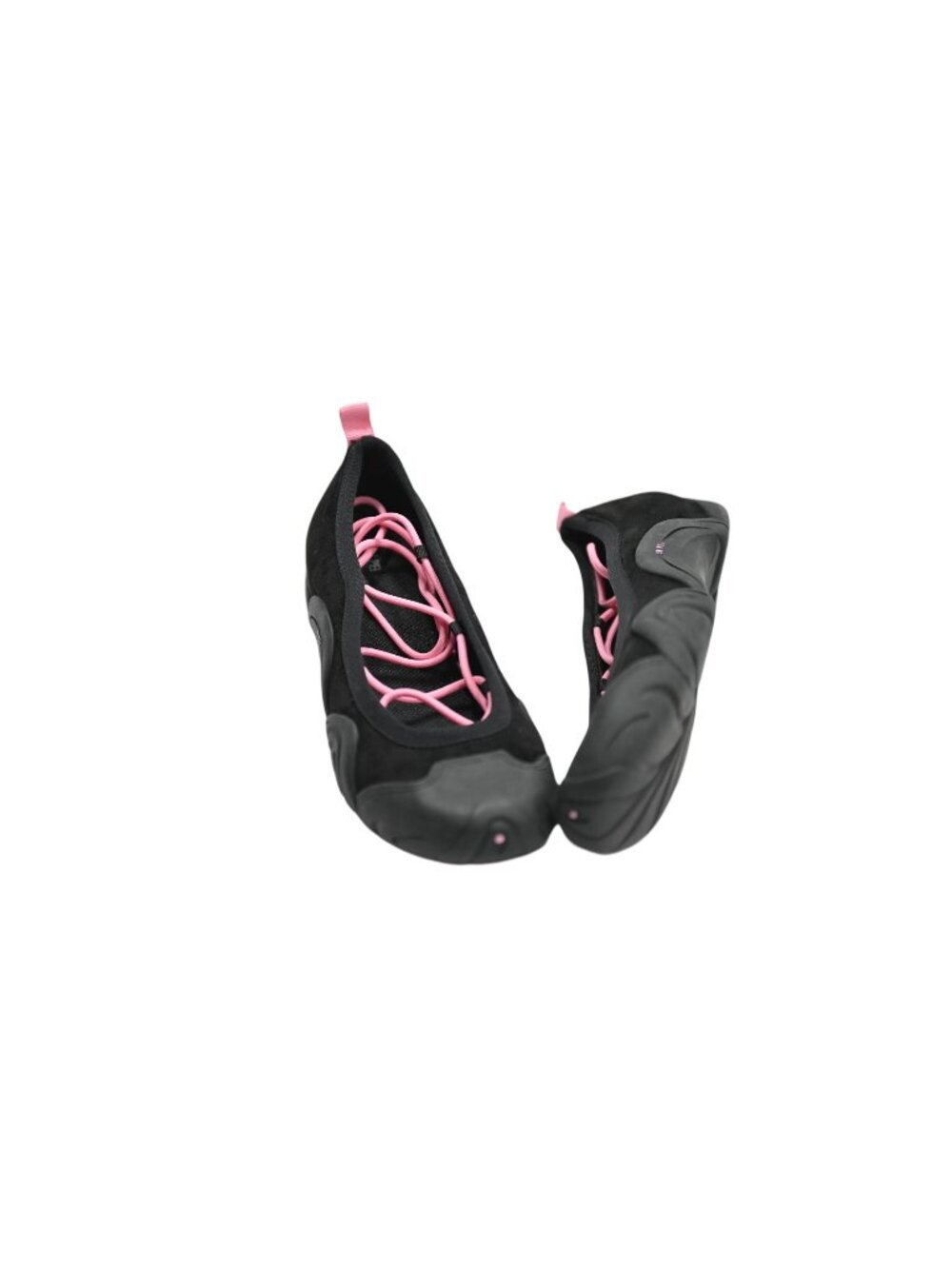 JW Pei Caitlin Lace-up Ballerina Sneakers in Black